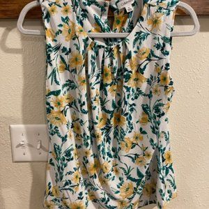 EUC Calvin Klein Floral Blouse